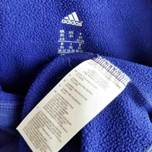 ADIDAS CLIMALITE Blue‎ Loose Neck Sweatshirt XS - Picture 5 of 5
